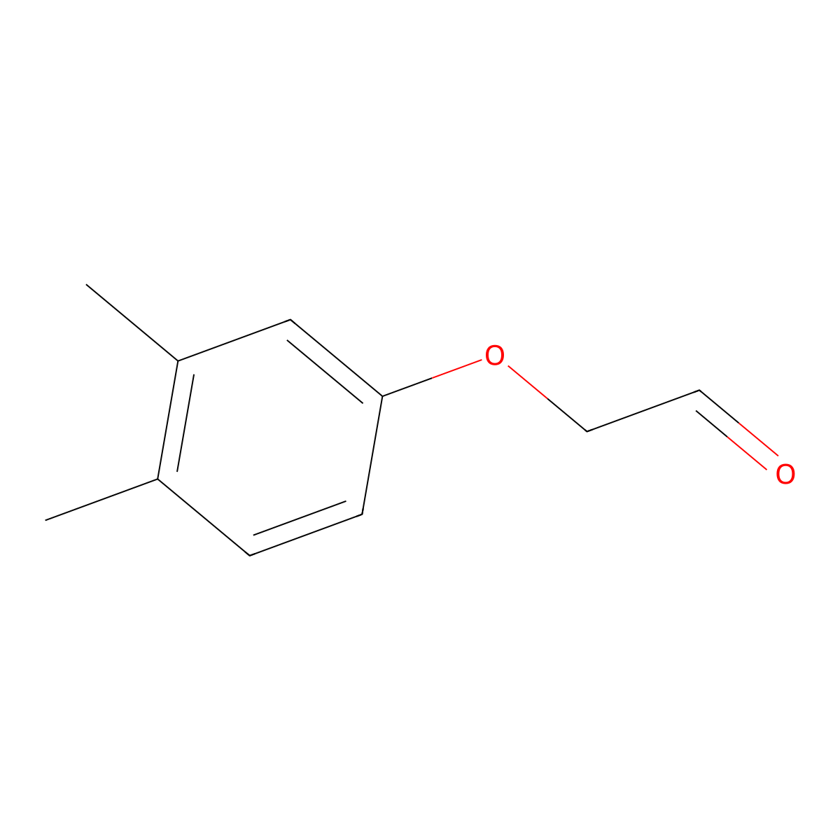 2-[(3,4-Dimethylphenyl)oxy]acetaldehyde molecular structure, CAS 134671-60-6