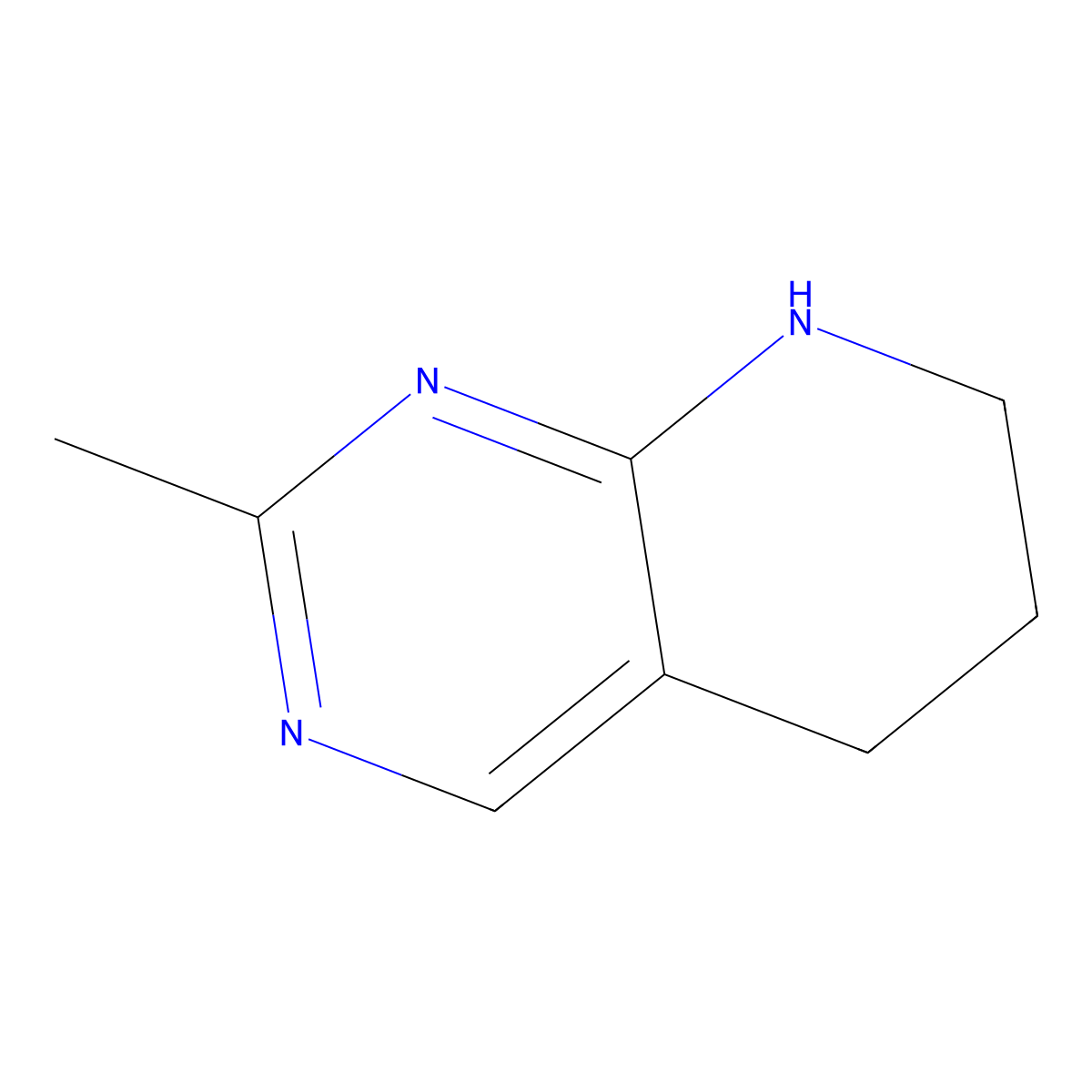 2-Methyl-5,6,7,8-tetrahydropyrido[2,3-d]pyrimidine molecular structure, CAS 1346808-78-3
