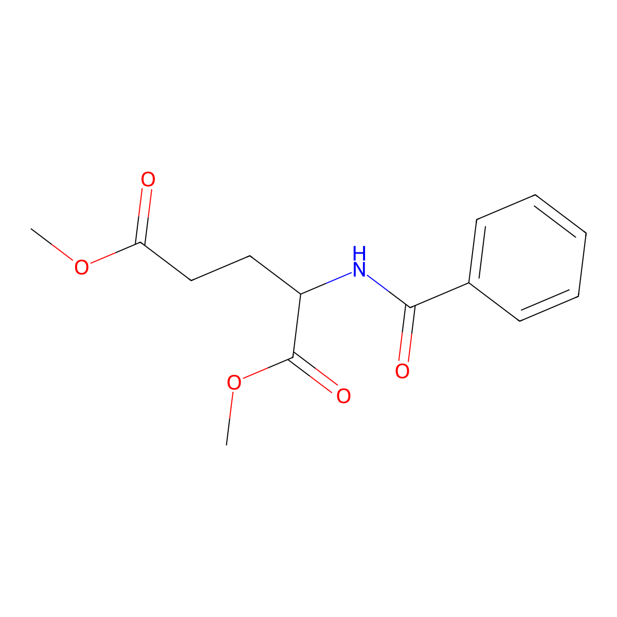 Dimethyl 2-benzamidopentanedioate molecular structure, CAS 1346808-85-2