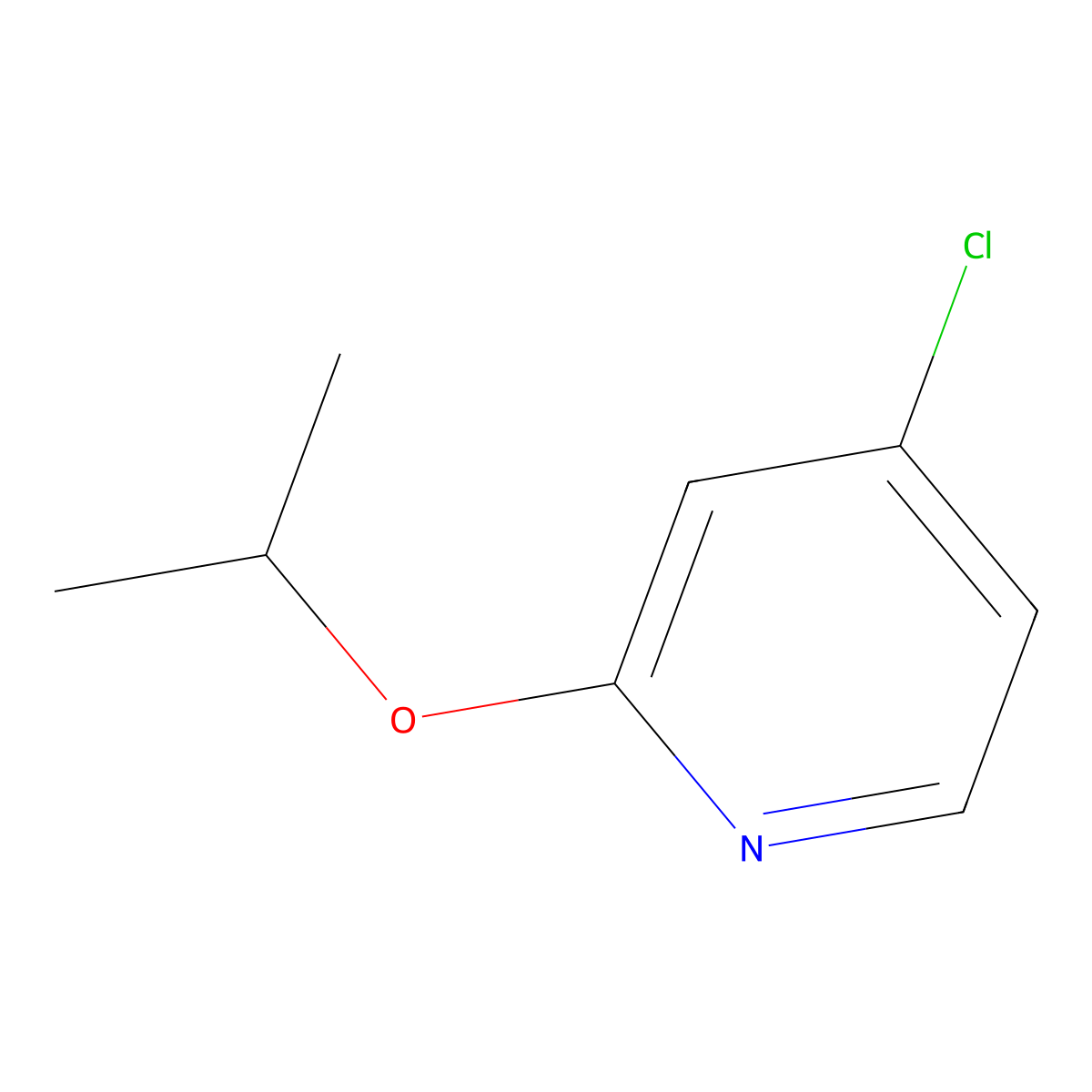 4-Chloro-2-isopropoxypyridine molecular structure, CAS 1346809-01-5