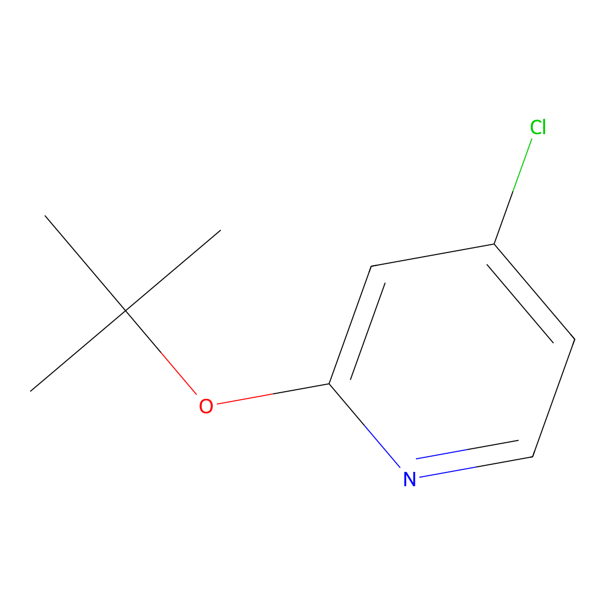 2-(tert-Butoxy)-4-chloropyridine molecular structure, CAS 1346809-06-0