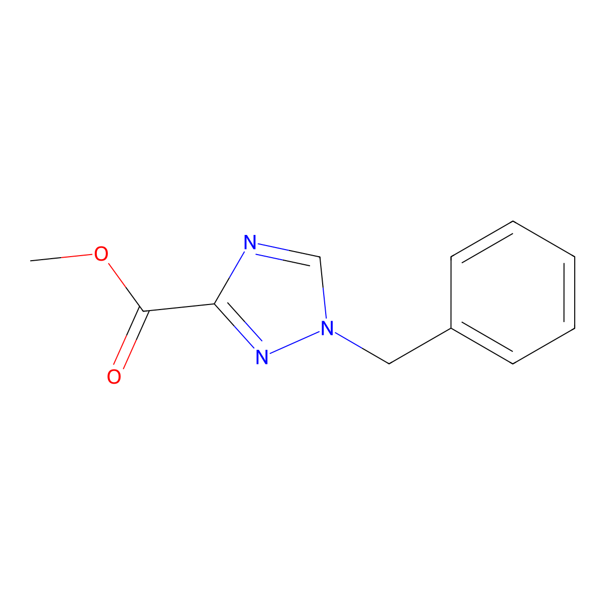 methyl 1-benzyl-1H-1,2,4-triazole-3-carboxylate molecular structure, CAS 1346809-15-1