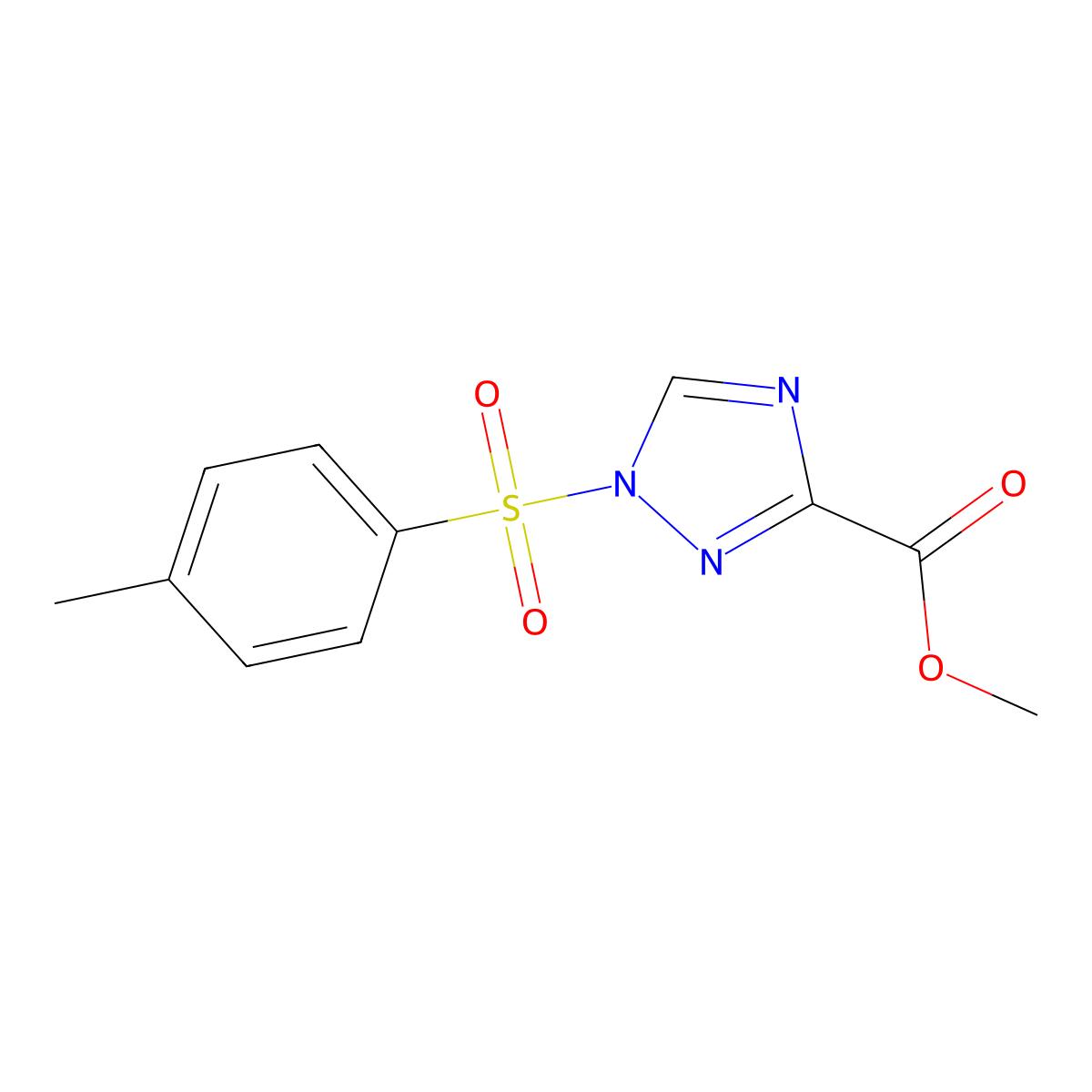 methyl 1-tosyl-1H-1,2,4-triazole-3-carboxylate molecular structure, CAS 1346809-32-2