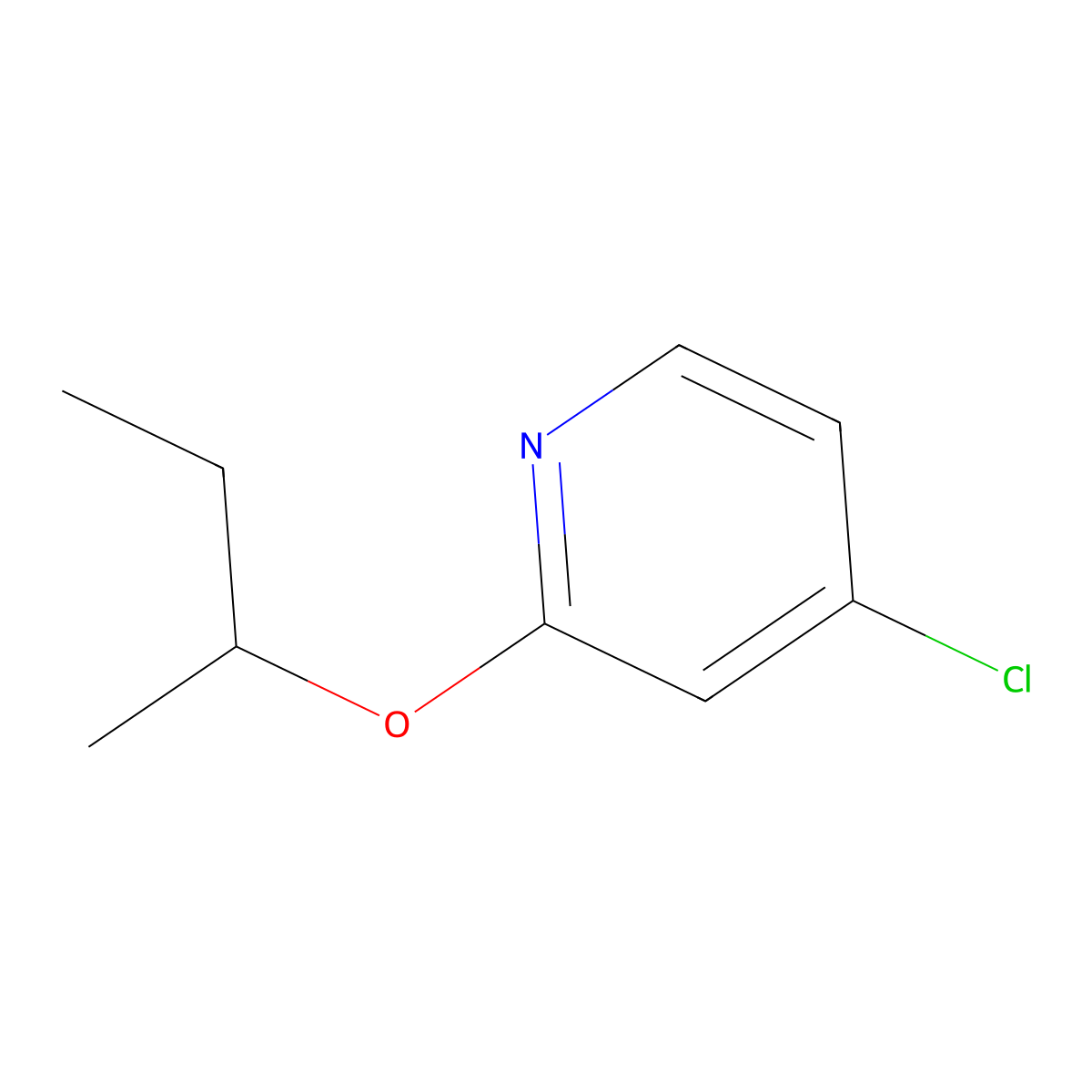 2-(sec-Butoxy)-4-chloropyridine molecular structure, CAS 1346809-66-2
