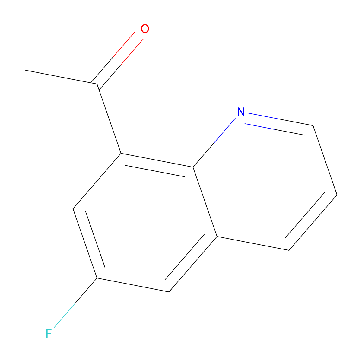 1-(6-Fluoroquinolin-8-yl)ethanone molecular structure, CAS 1346817-49-9