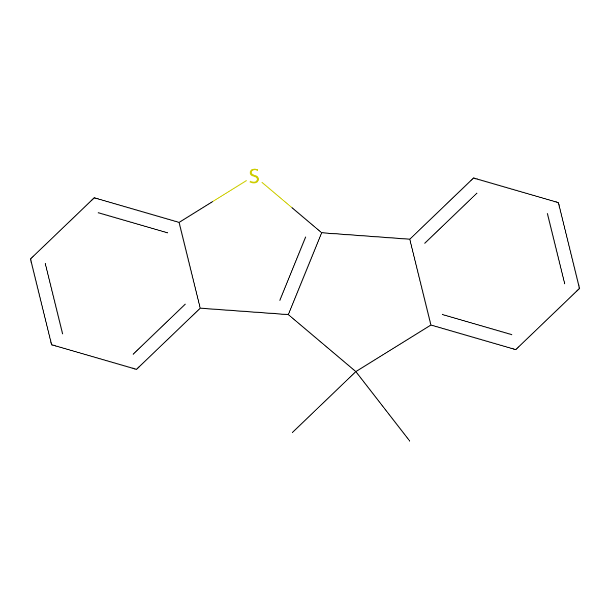 10,10-Dimethyl-10H-benzo[b]indeno[2,1-d]thiophene molecular structure, CAS 1346824-12-1