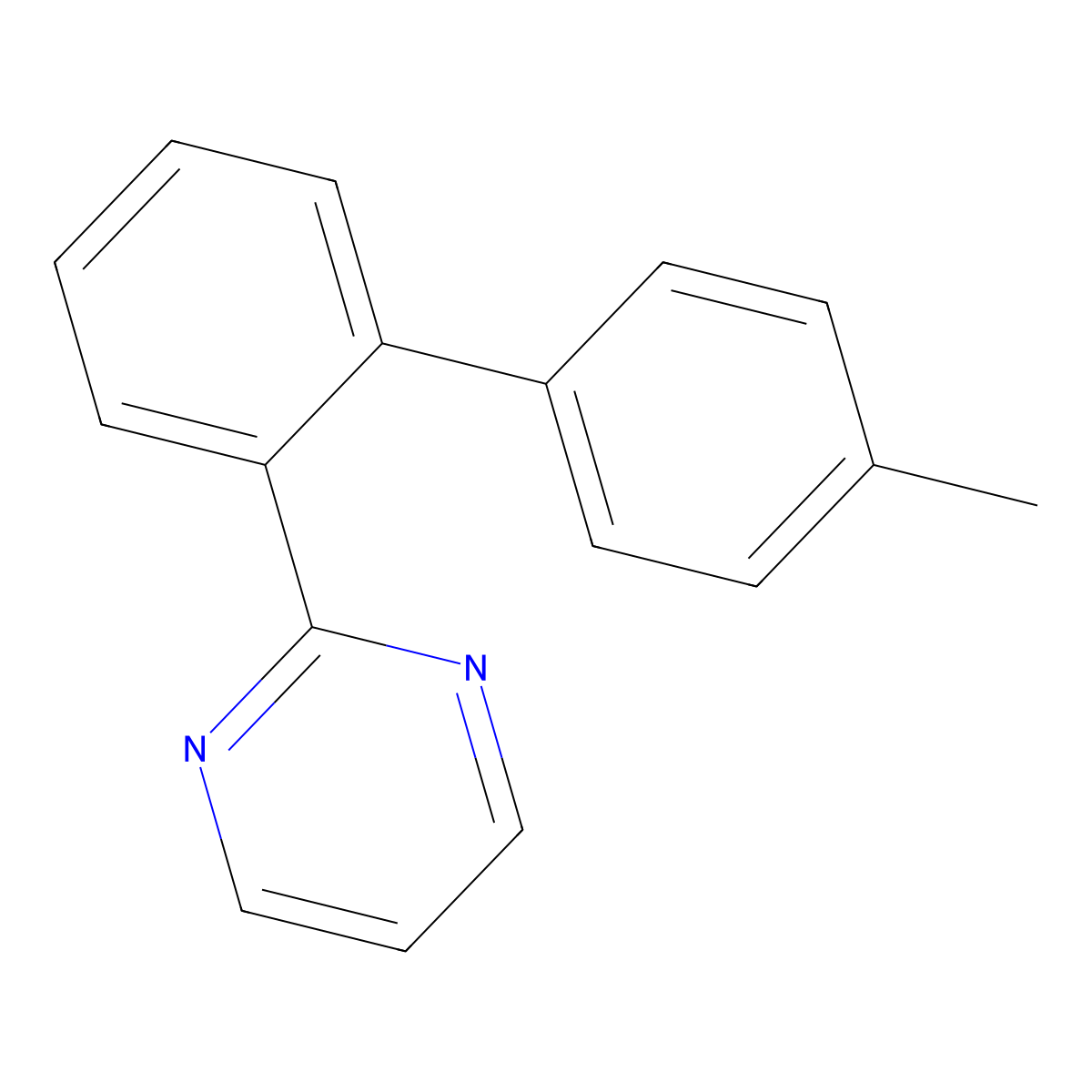 2-(4'-Methyl-[1,1'-biphenyl]-2-yl)pyrimidine molecular structure, CAS 1346939-35-2