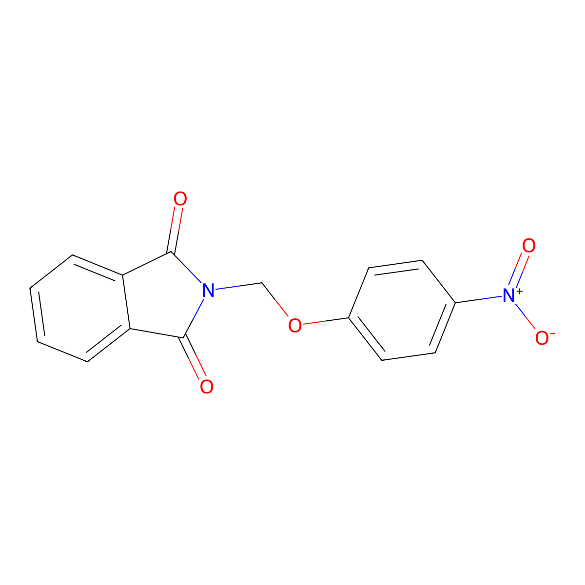 2-[(4-Nitrophenoxy)methyl]isoindole-1,3-dione molecular structure, CAS 134697-10-2