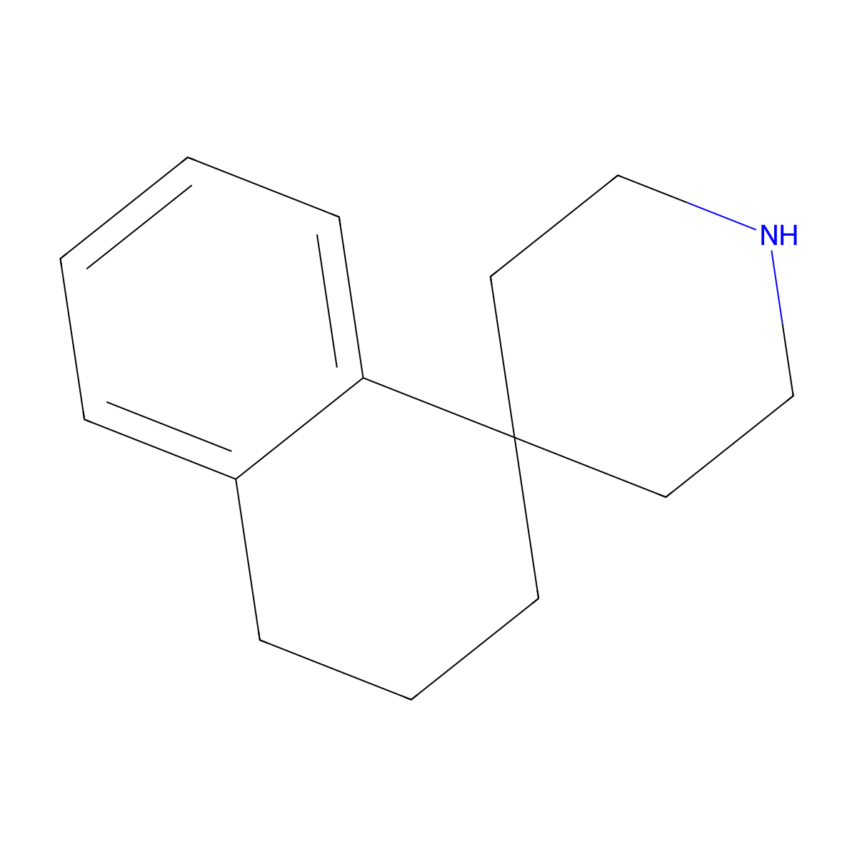 3,4-Dihydro-2H-spiro[naphthalene-1,4'-piperidine] molecular structure, CAS 134697-64-6