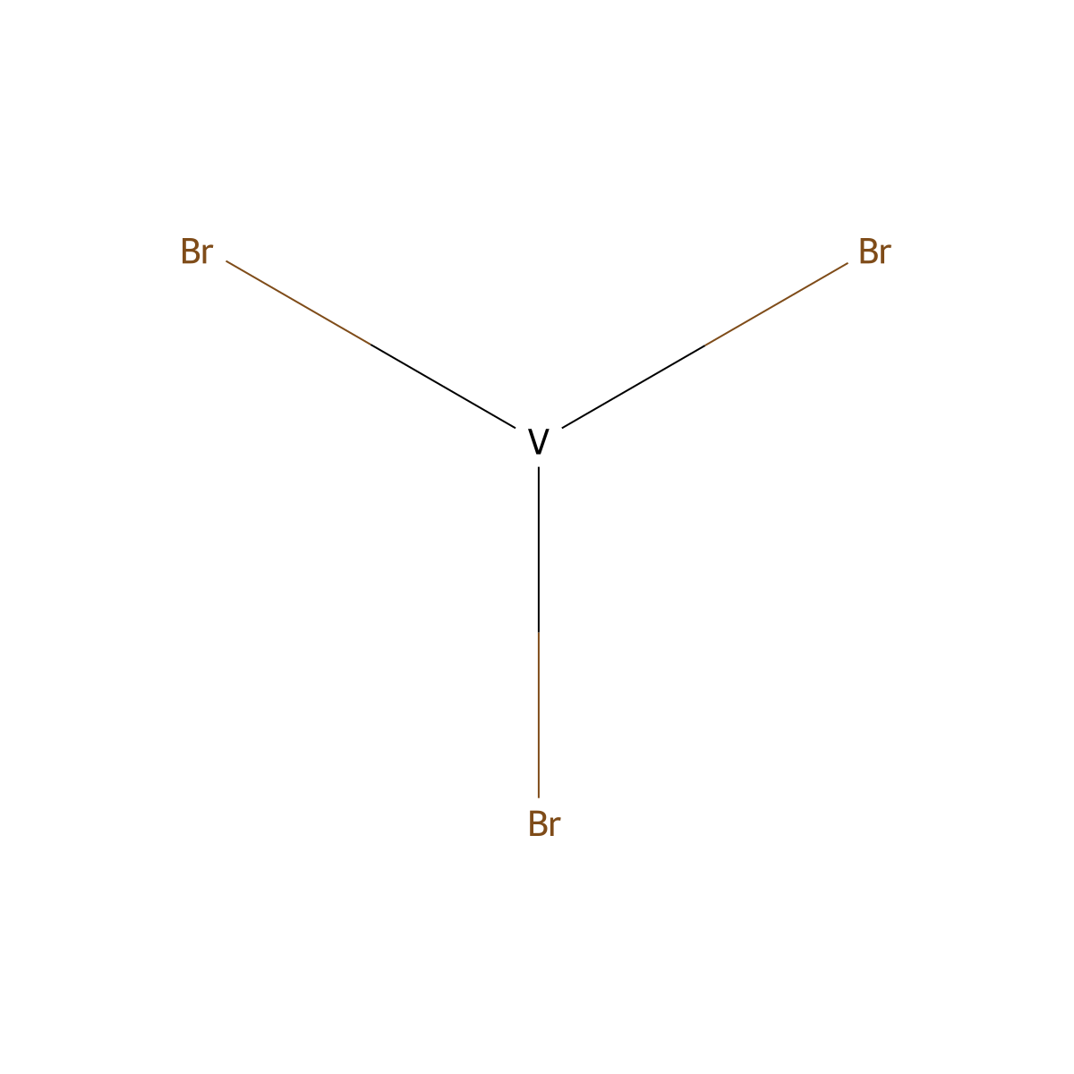 Vanadium(iii) bromide molecular structure, CAS 13470-26-3