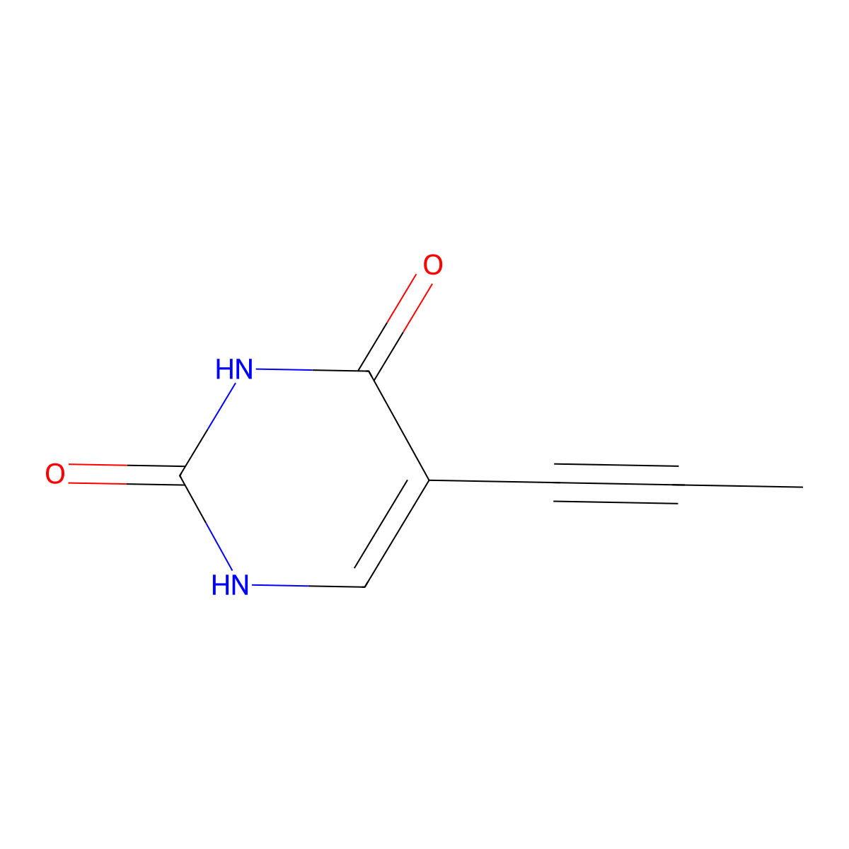 5-Propynyluracil molecular structure, CAS 134700-29-1