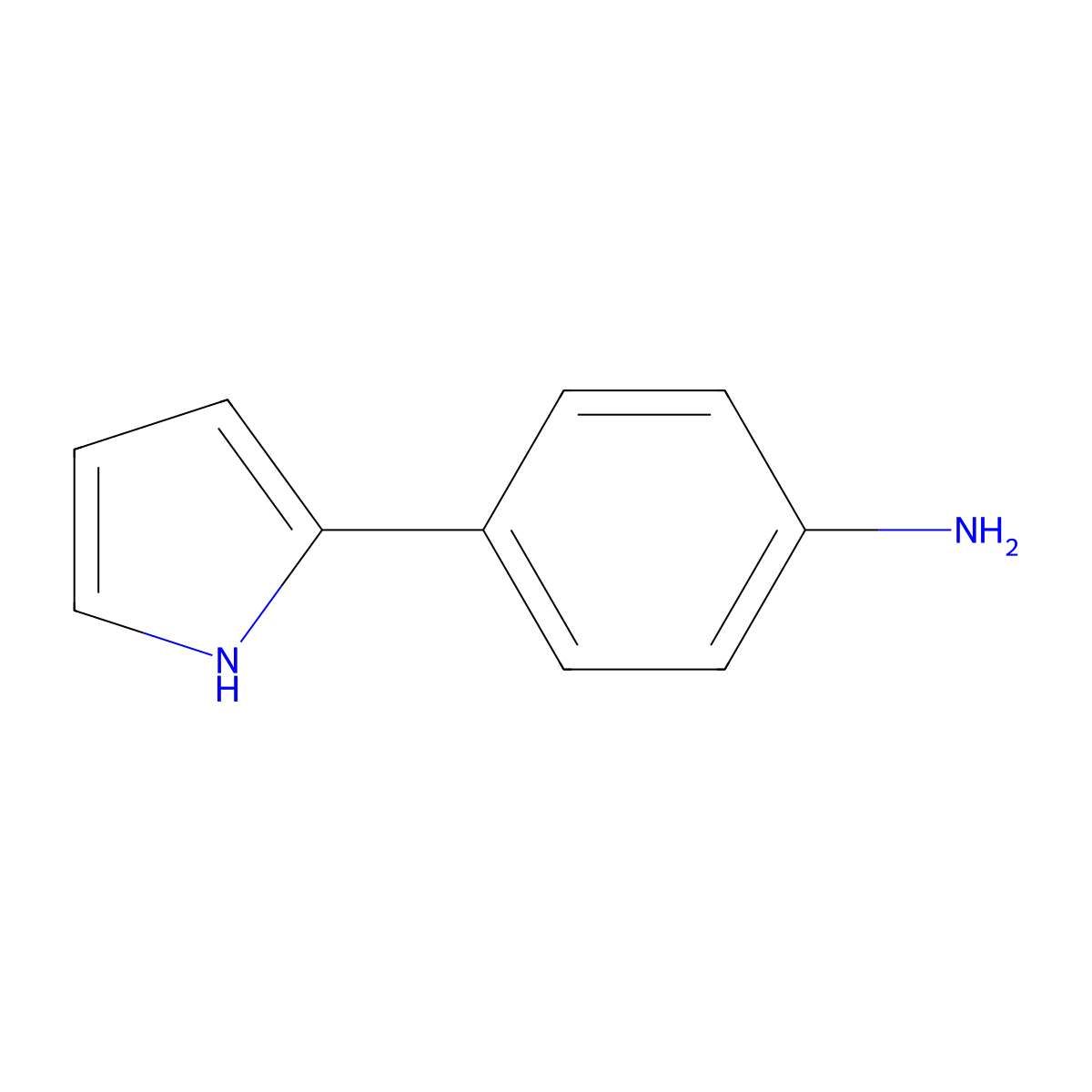 4-(1H-pyrrol-2-yl)aniline molecular structure, CAS 134703-22-3