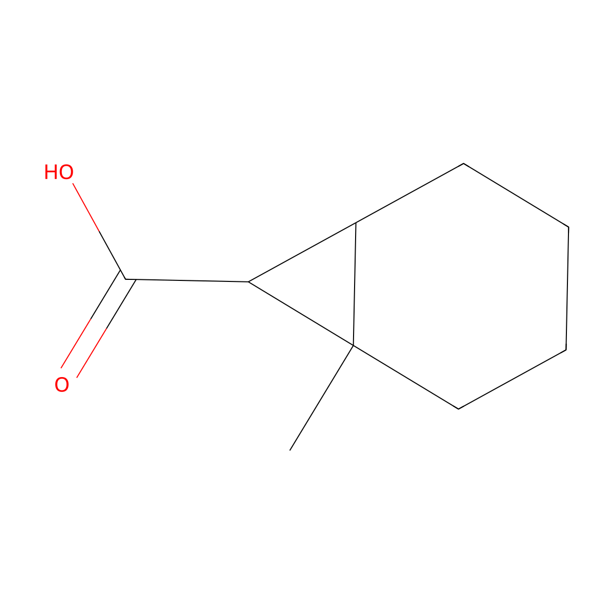rac-(1R,6R,7R)-1-methylbicyclo[4.1.0]heptane-7-carboxylic acid molecular structure, CAS 1347059-44-2