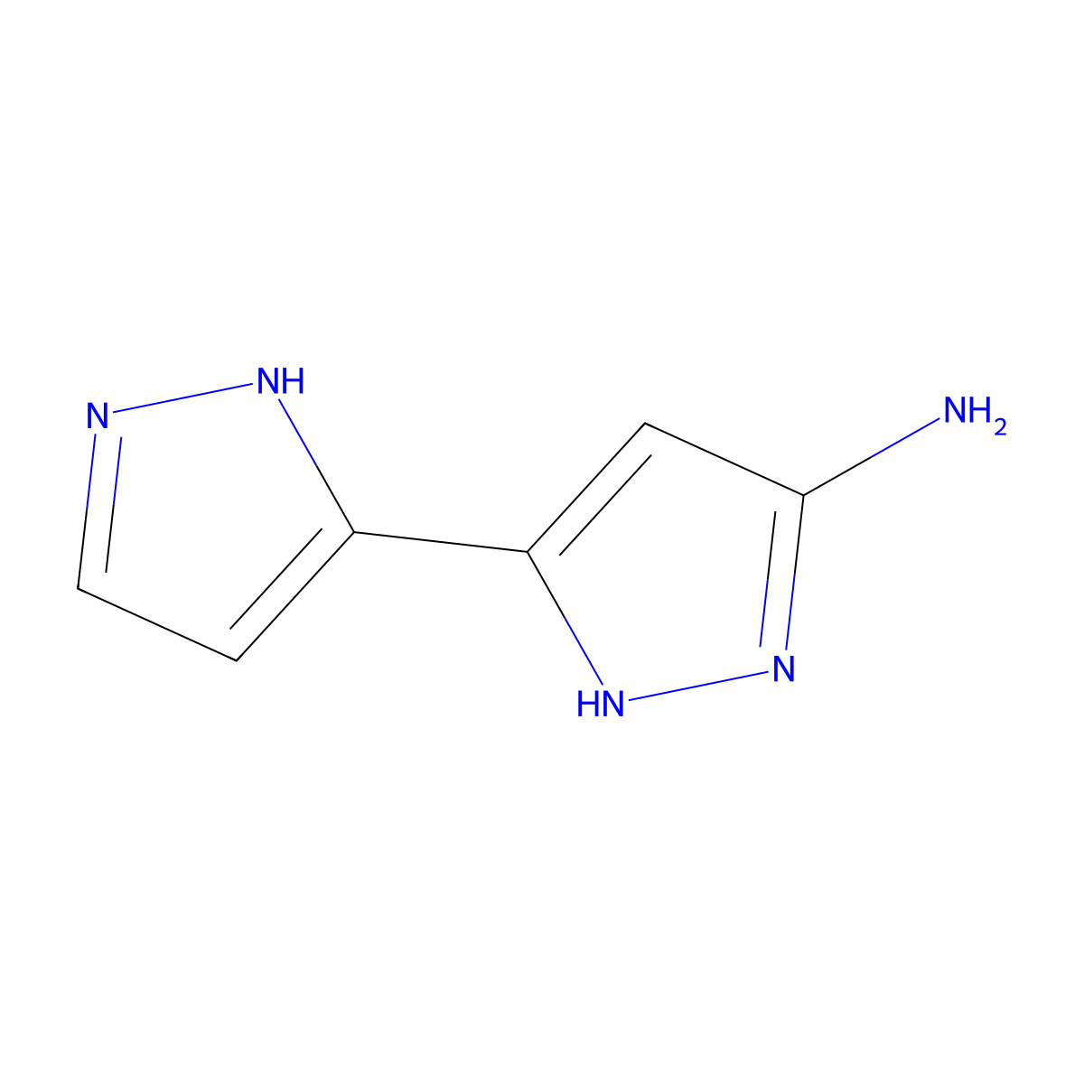 3-(1H-pyrazol-5-yl)-1H-pyrazol-5-amine molecular structure, CAS 1347087-51-7