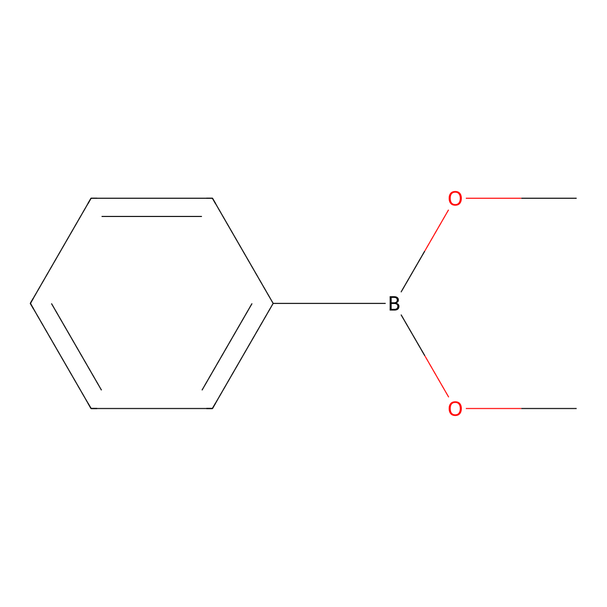 Boronic acid, phenyl-, dimethyl ester molecular structure, CAS 13471-35-7