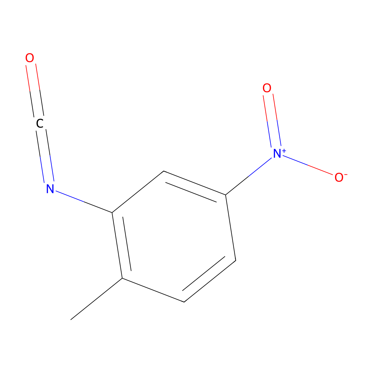 2-Methyl-5-nitrophenyl isocyanate molecular structure, CAS 13471-68-6