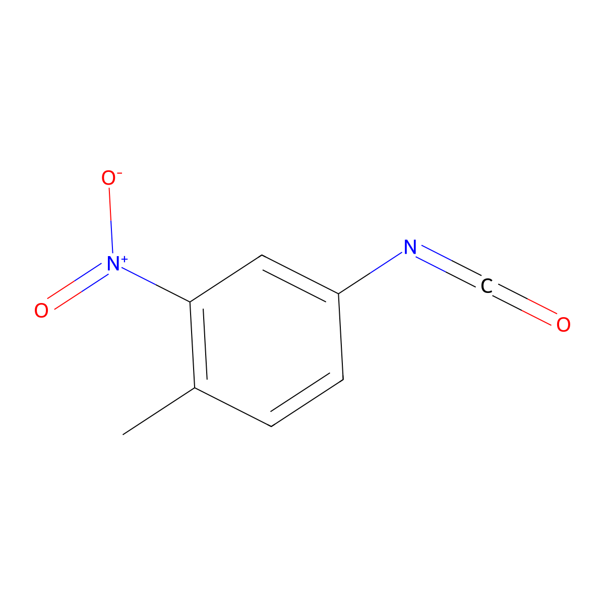 Benzene, 4-isocyanato-1-methyl-2-nitro- molecular structure, CAS 13471-69-7
