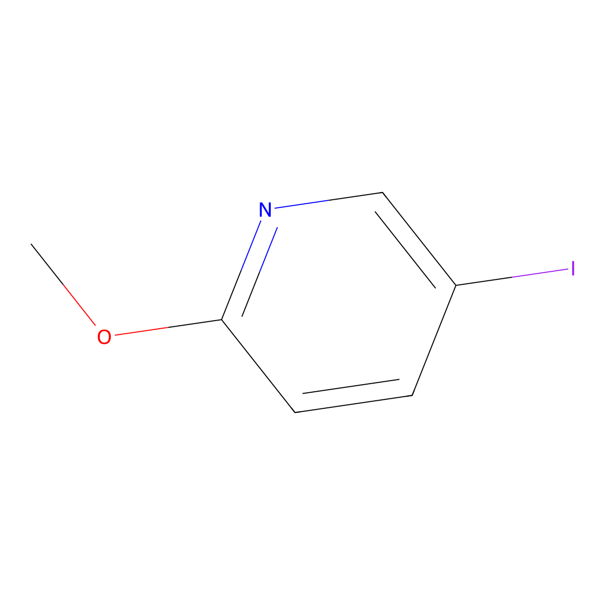 5-Iodo-2-methoxypyridine molecular structure, CAS 13472-61-2
