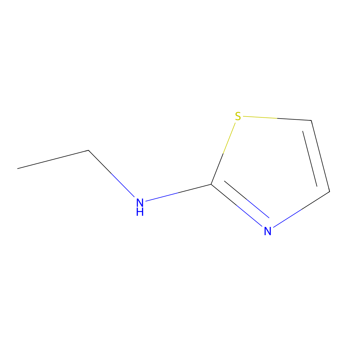 N-Ethyl-1,3-thiazol-2-amine molecular structure, CAS 13472-75-8