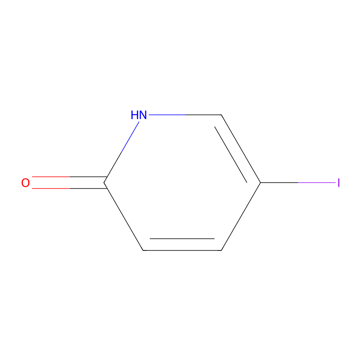 2-Hydroxy-5-iodopyridine molecular structure, CAS 13472-79-2