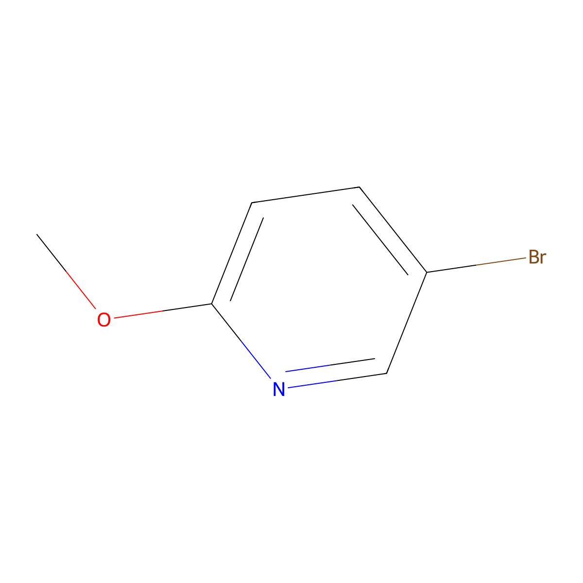 5-Bromo-2-methoxypyridine molecular structure, CAS 13472-85-0