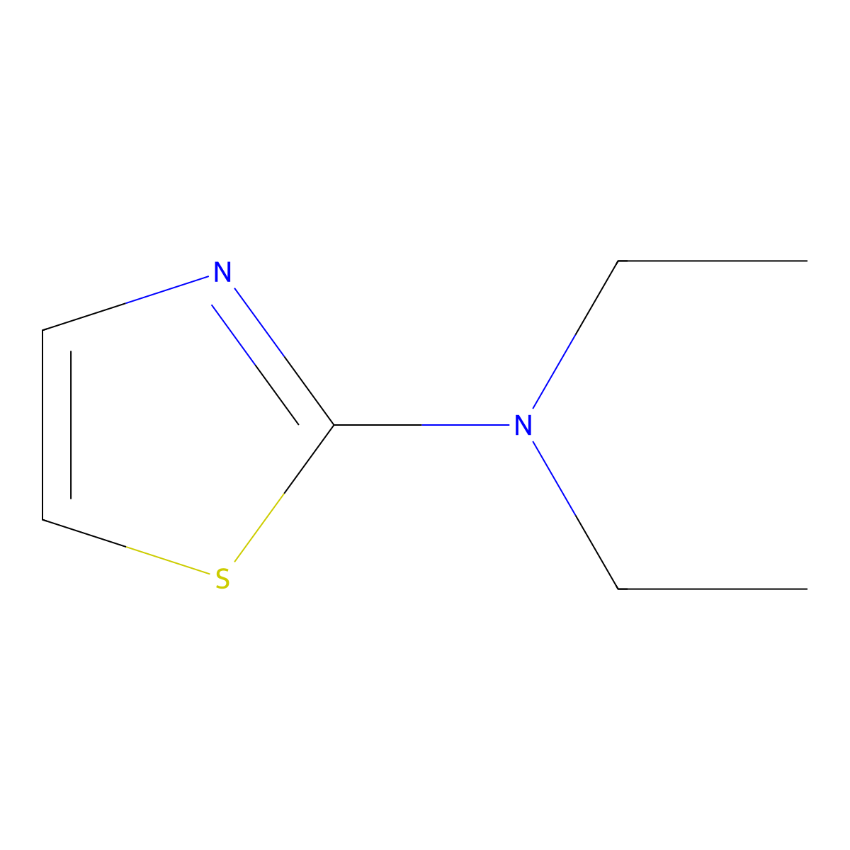 N,N-diethyl-1,3-thiazol-2-amine molecular structure, CAS 13472-99-6