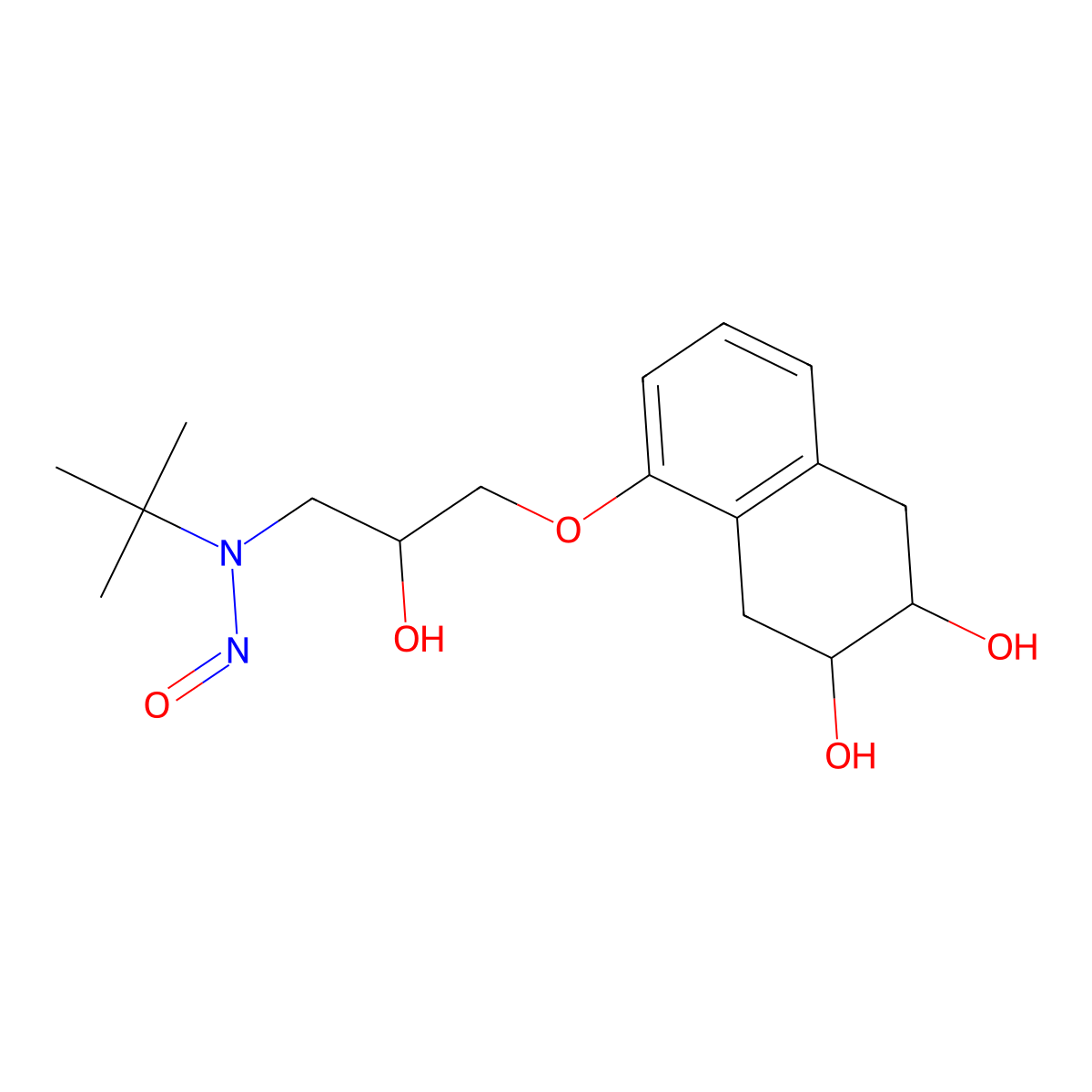 N-Nitrosonadolol molecular structure, CAS 134720-06-2