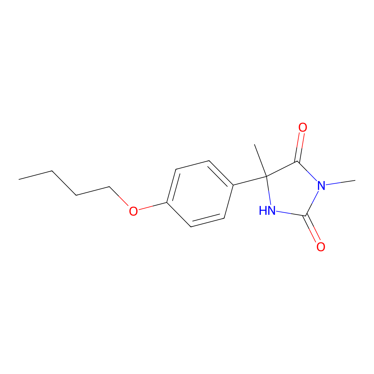 5-(4-Butoxyphenyl)-2-hydroxy-3,5-dimethyl-3,5-dihydro-4H-imidazol-4-one molecular structure, CAS 134721-59-8