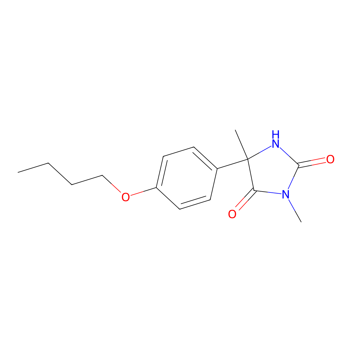 5-(4-Butoxyphenyl)-2-hydroxy-3,5-dimethyl-3,5-dihydro-4H-imidazol-4-one molecular structure, CAS 134721-59-8