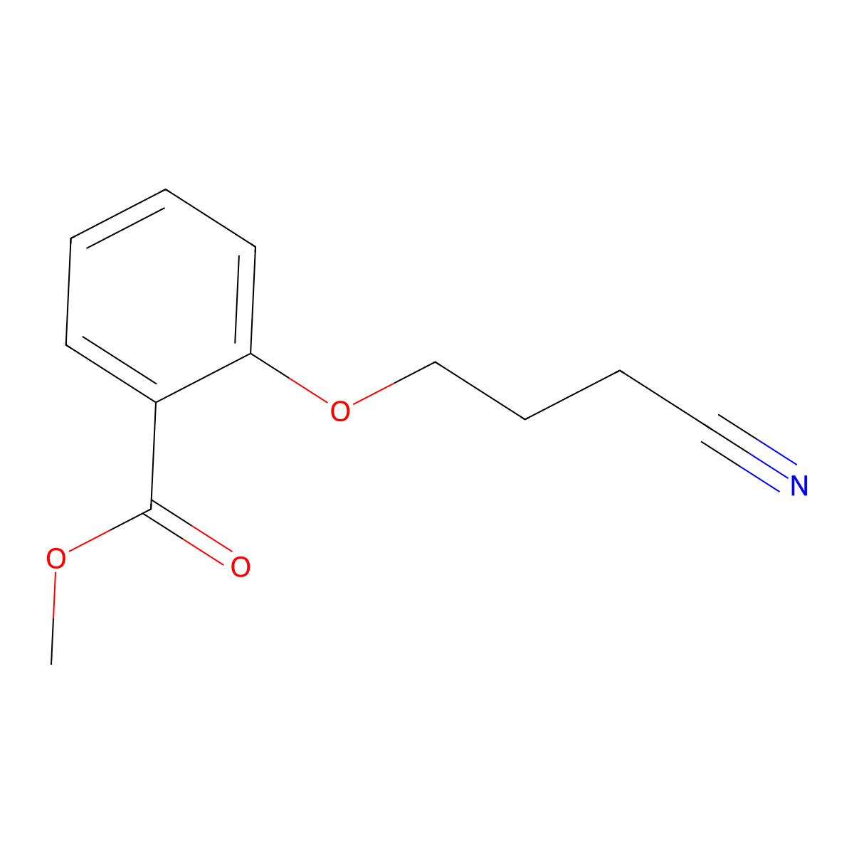 Methyl 2-(3-cyanopropoxy)benzoate molecular structure, CAS 134722-23-9