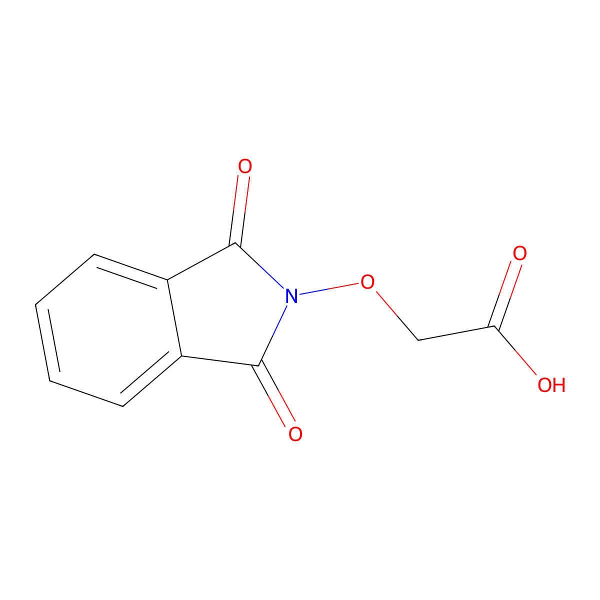 2-[(1,3-dioxo-2,3-dihydro-1H-isoindol-2-yl)oxy]acetic acid molecular structure, CAS 134724-87-1