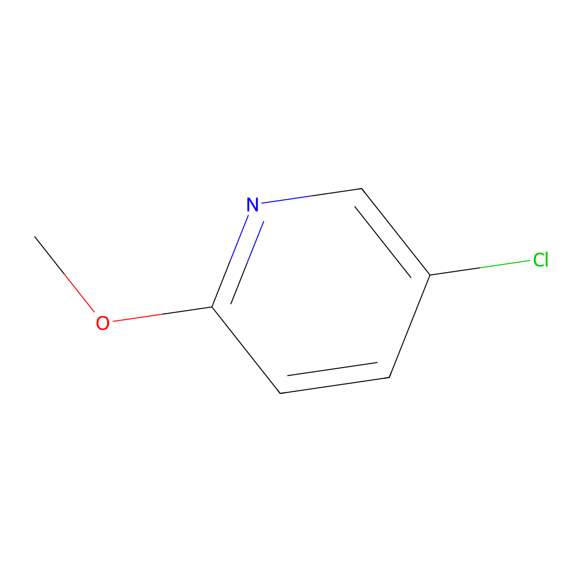 5-Chloro-2-methoxypyridine molecular structure, CAS 13473-01-3