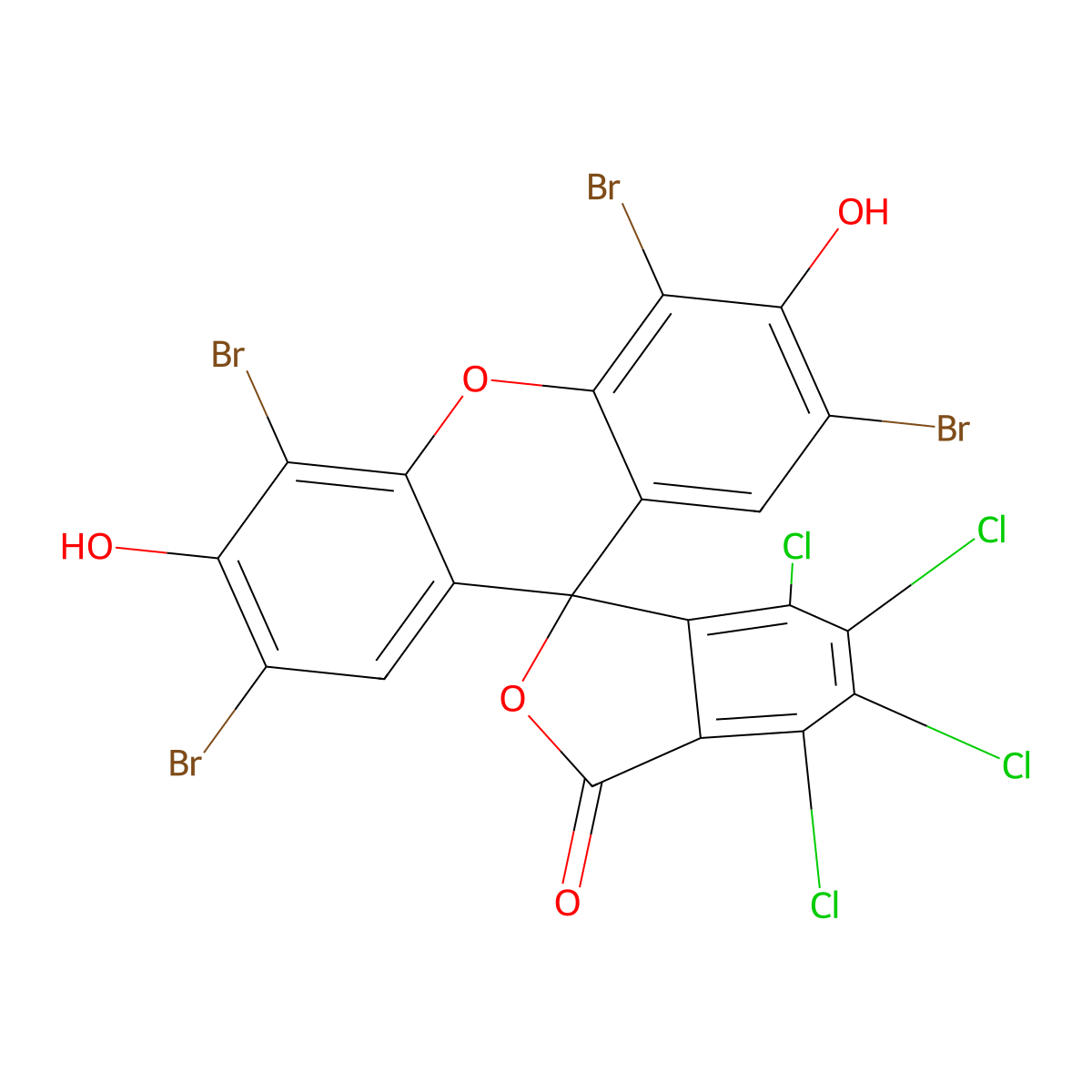 D&C Red No. 27 molecular structure, CAS 13473-26-2