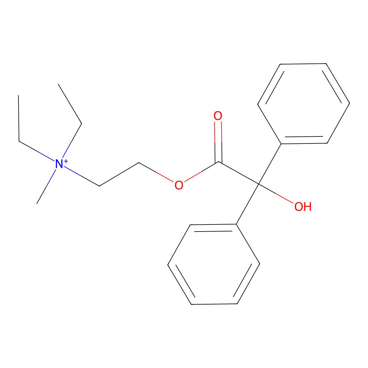 Methylbenactyzium molecular structure, CAS 13473-61-5