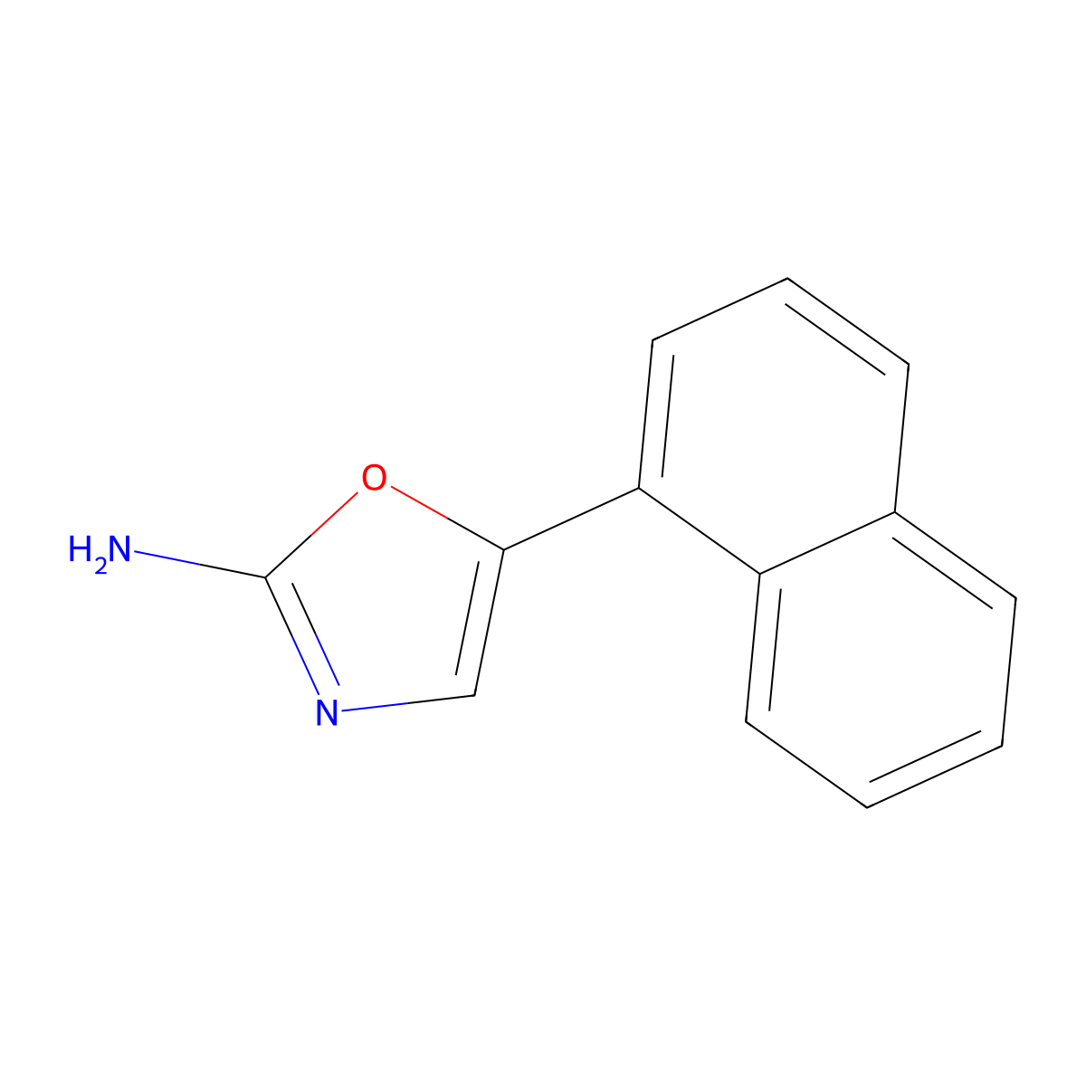 5-(Naphthalen-1-yl)oxazol-2-amine molecular structure, CAS 1347395-52-1