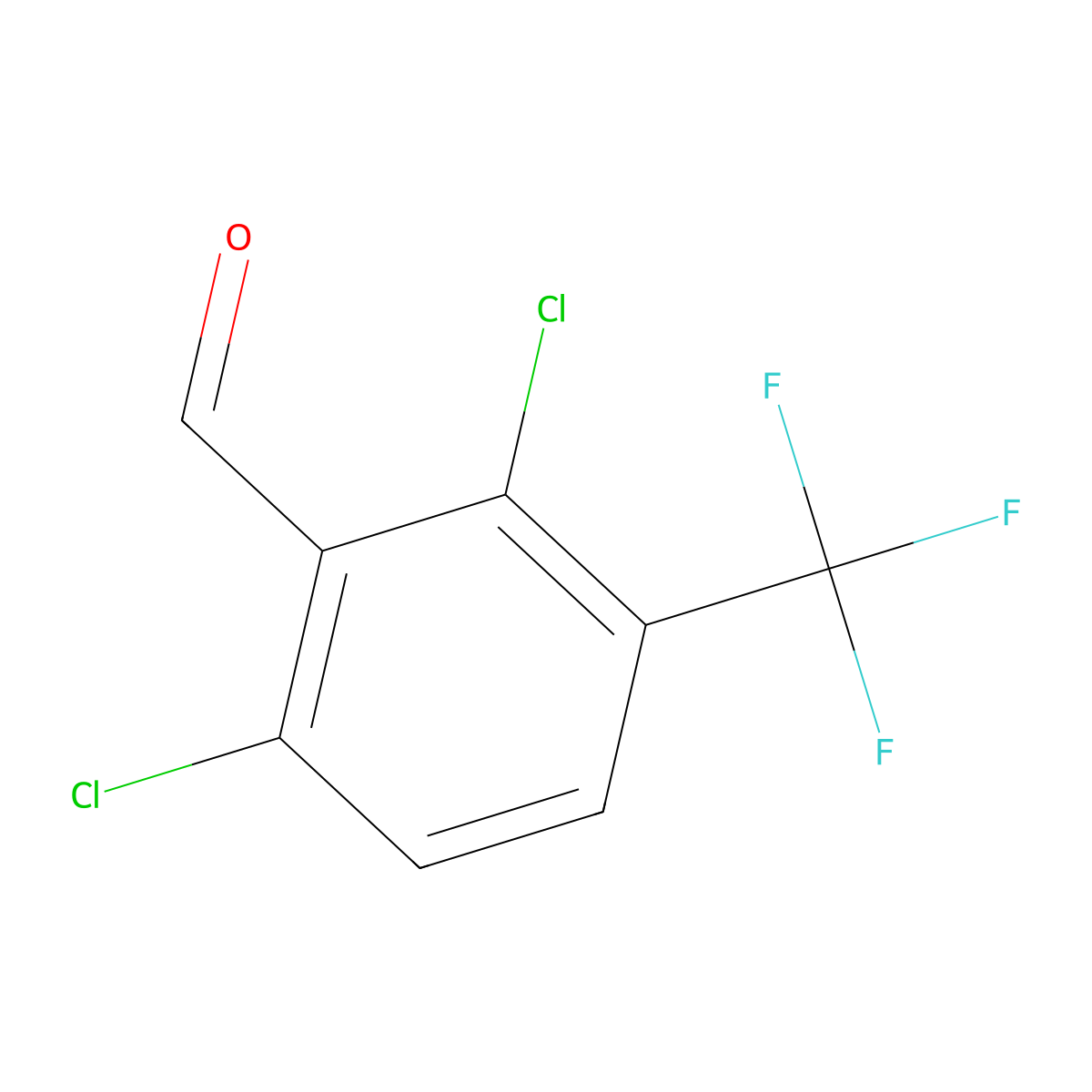 2,6-Dichloro-3-(trifluoromethyl)benzaldehyde molecular structure, CAS 134741-65-4