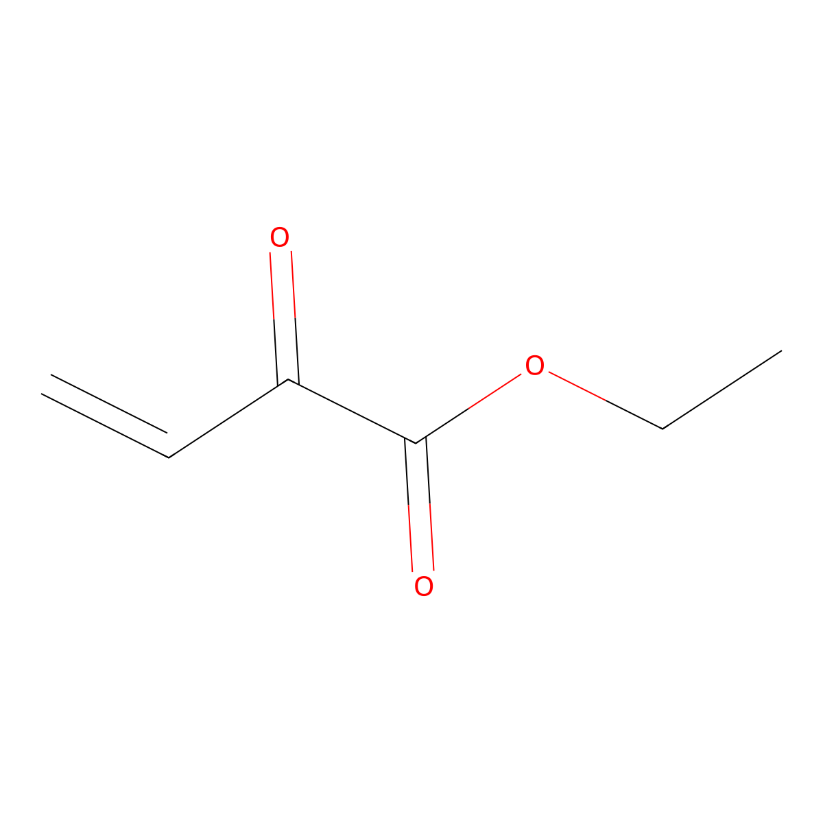 Ethyl 2-oxo-3-butenoate molecular structure, CAS 134745-23-6
