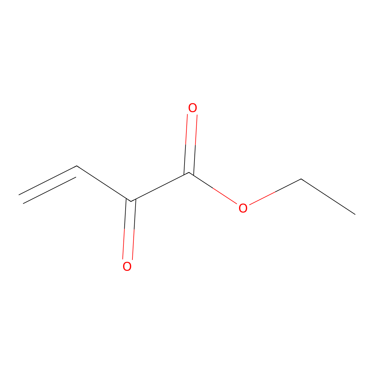 Ethyl 2-oxo-3-butenoate molecular structure, CAS 134745-23-6