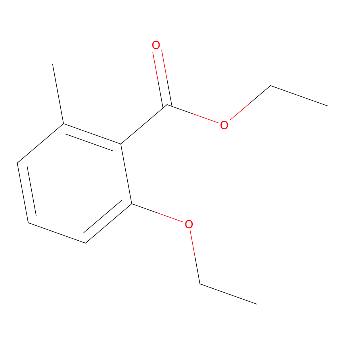 Ethyl 2-ethoxy-6-methylbenzoate molecular structure, CAS 134753-19-8