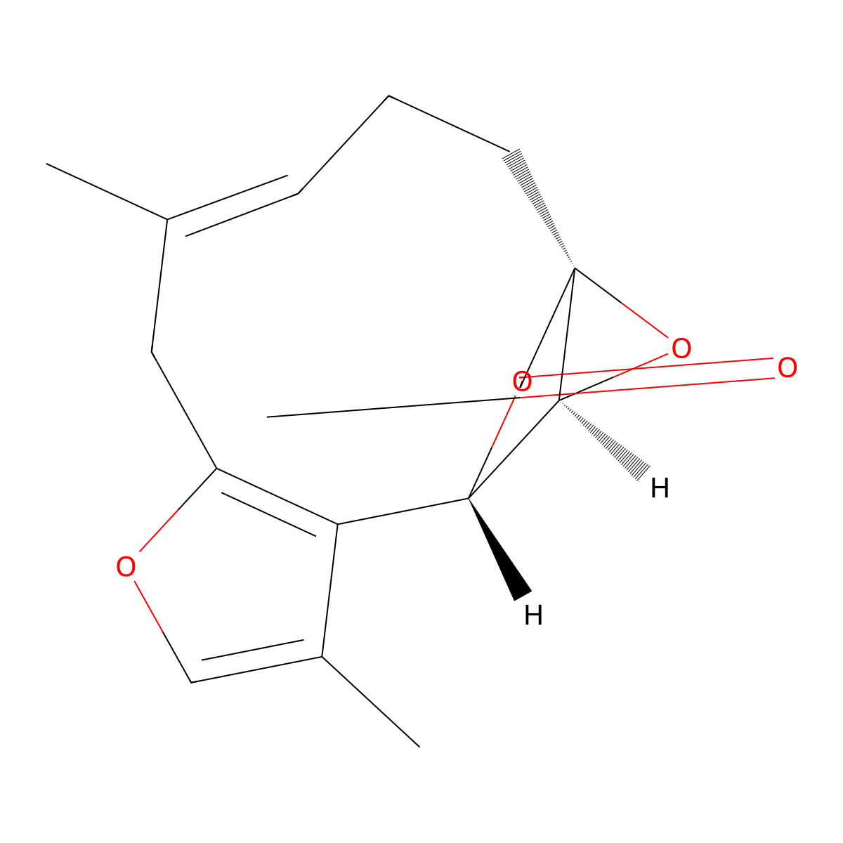 Linderane molecular structure, CAS 13476-25-0