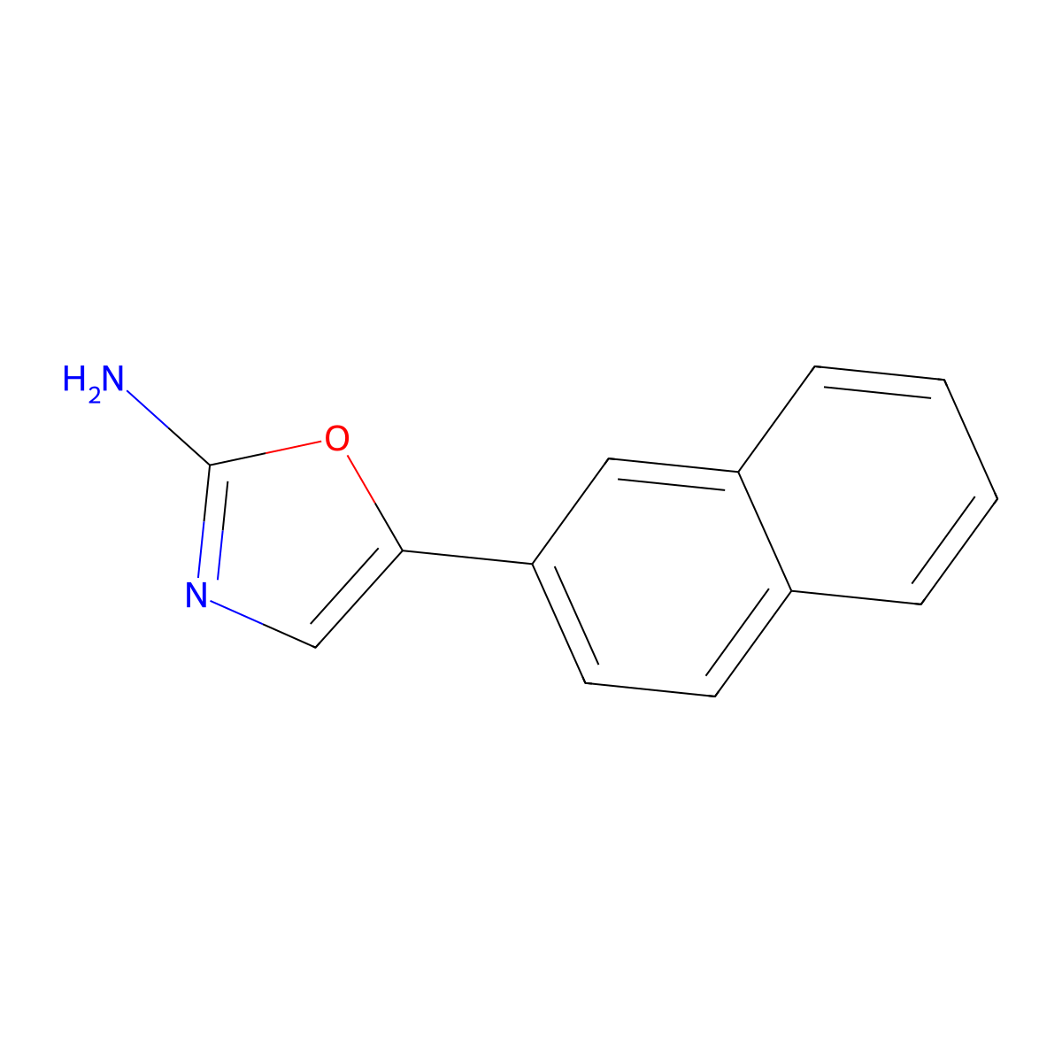 5-(Naphthalen-2-yl)oxazol-2-amine molecular structure, CAS 1347697-79-3