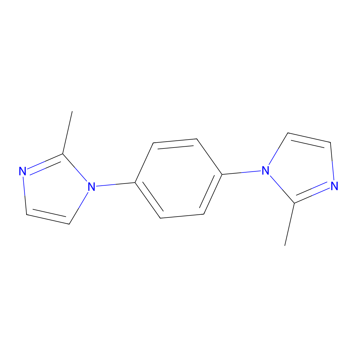 1,4-Bis(2-methyl-1H-imidazol-1-yl)benzene molecular structure, CAS 1347702-71-9