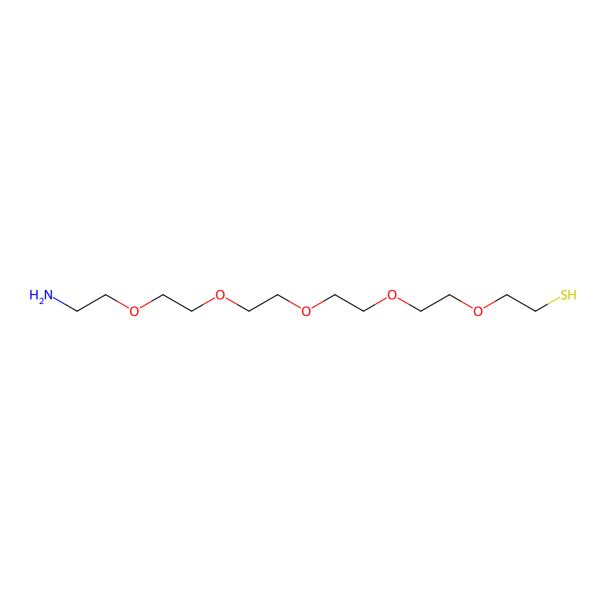 HS-Peg5-CH2CH2NH2 molecular structure, CAS 1347750-20-2
