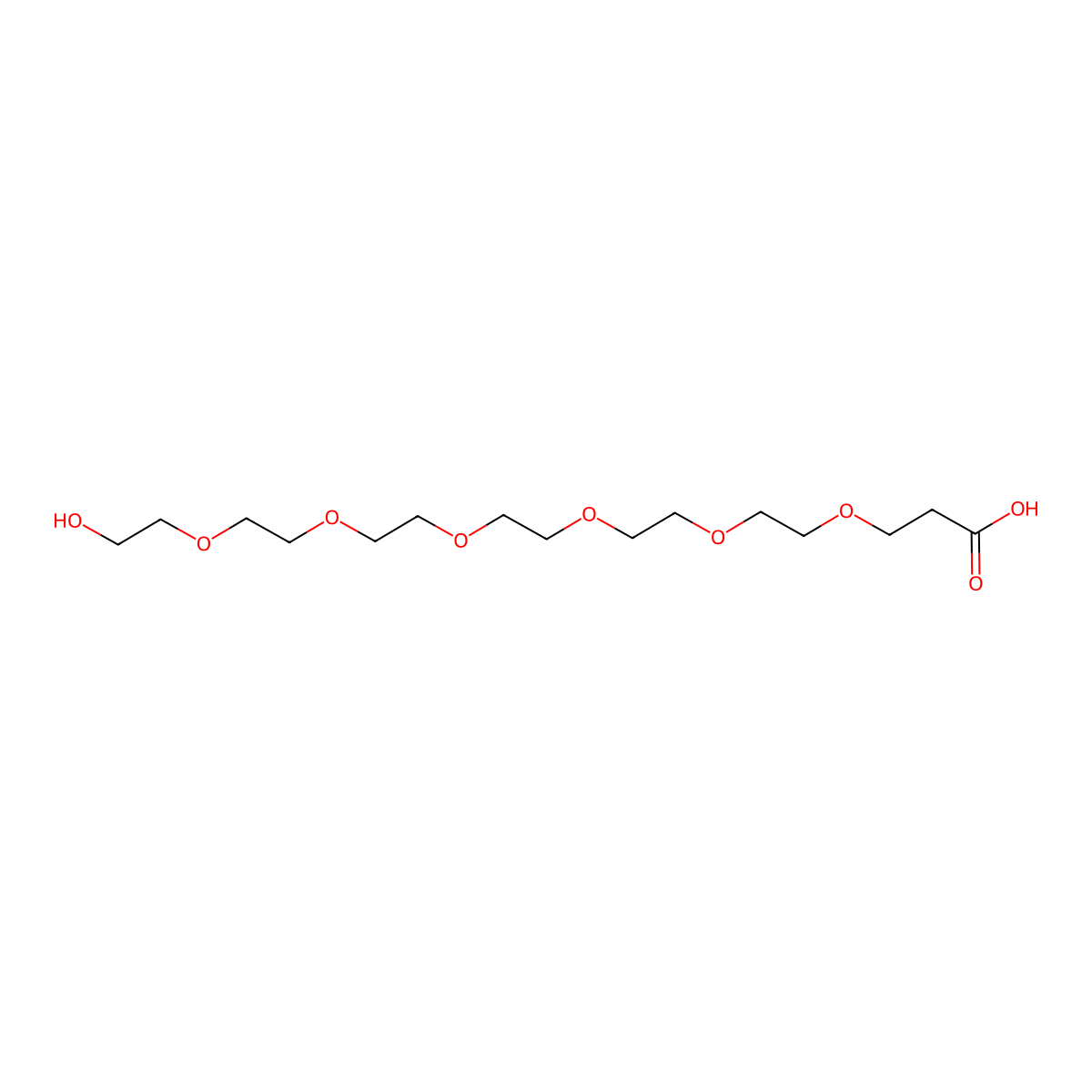 Hydroxy-PEG6-acid molecular structure, CAS 1347750-85-9