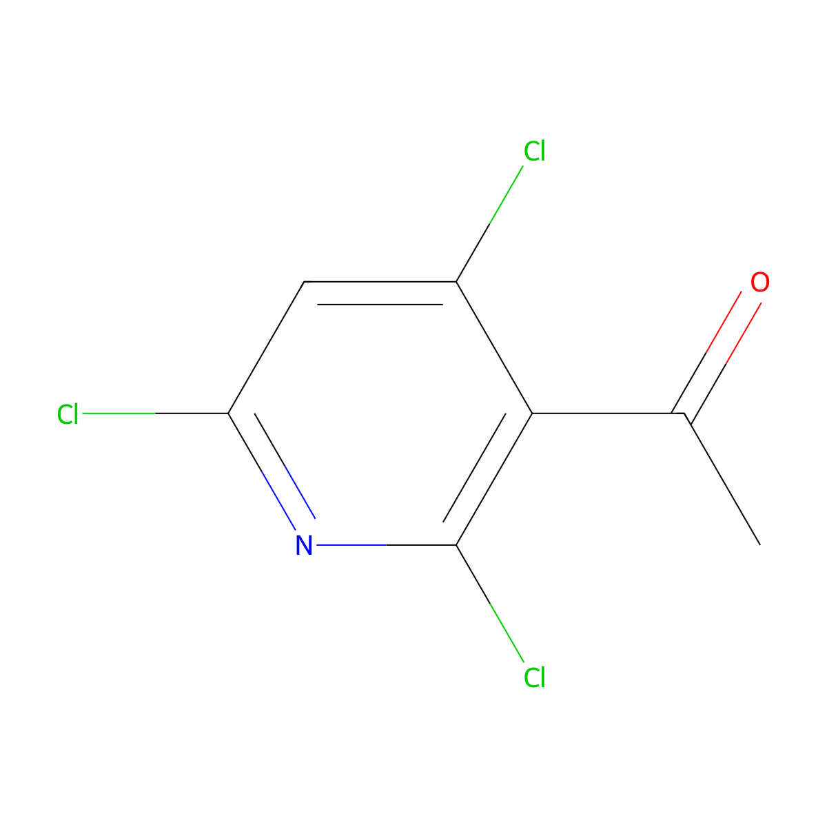 1-(2,4,6-Trichloropyridin-3-yl)ethanone molecular structure, CAS 1347759-13-0