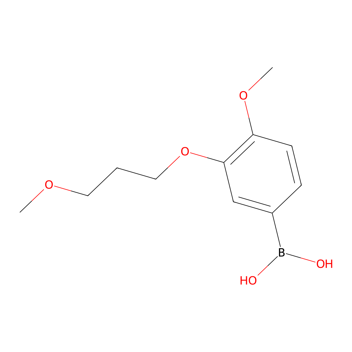 B-[4-Methoxy-3-(3-methoxypropoxy)phenyl]boronic acid molecular structure, CAS 1347761-87-8