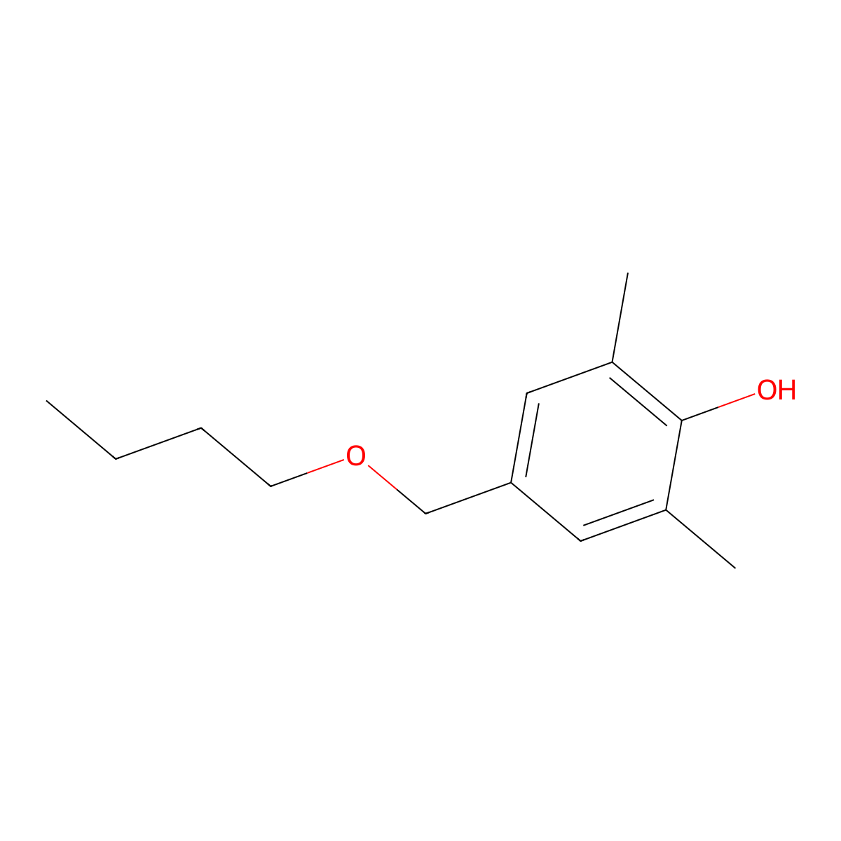 4-(Butoxymethyl)-2,6-dimethylphenol molecular structure, CAS 134778-34-0