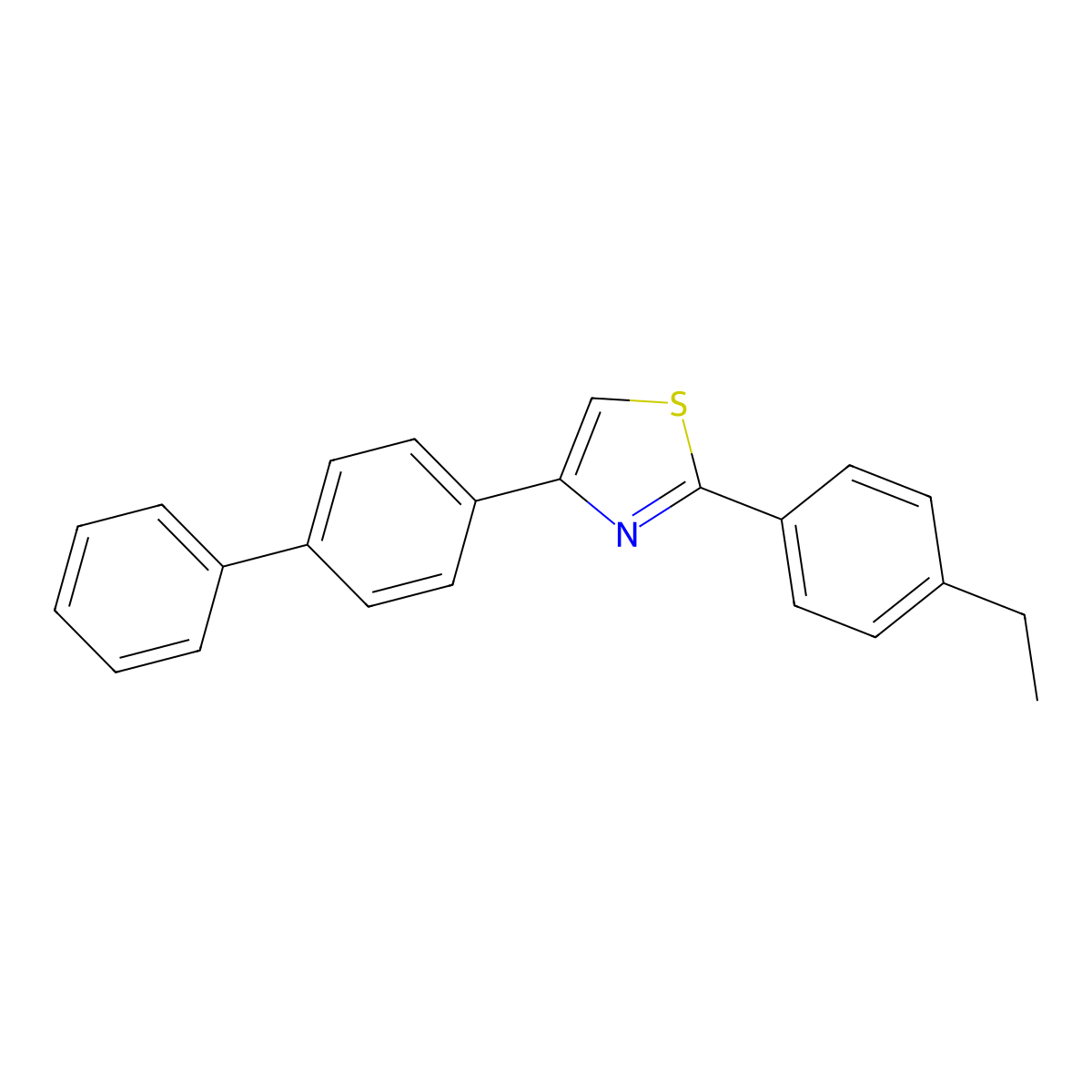 4-(4-Biphenylyl)-2-(4-ethylphenyl)thiazole molecular structure, CAS 1347815-20-6