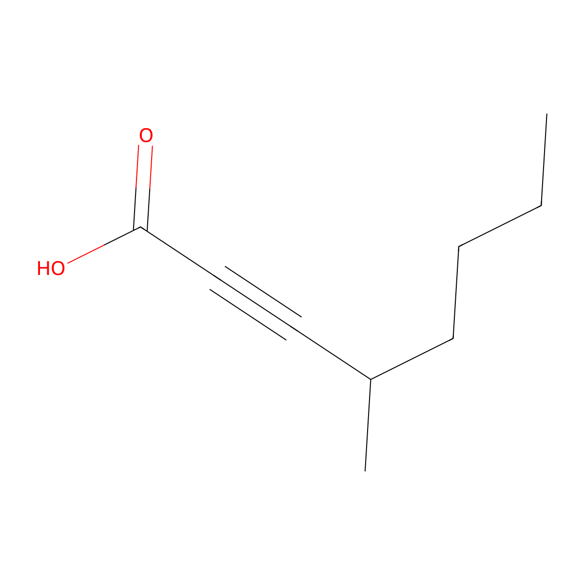4-Methyloct-2-ynoic acid molecular structure, CAS 1347817-47-3