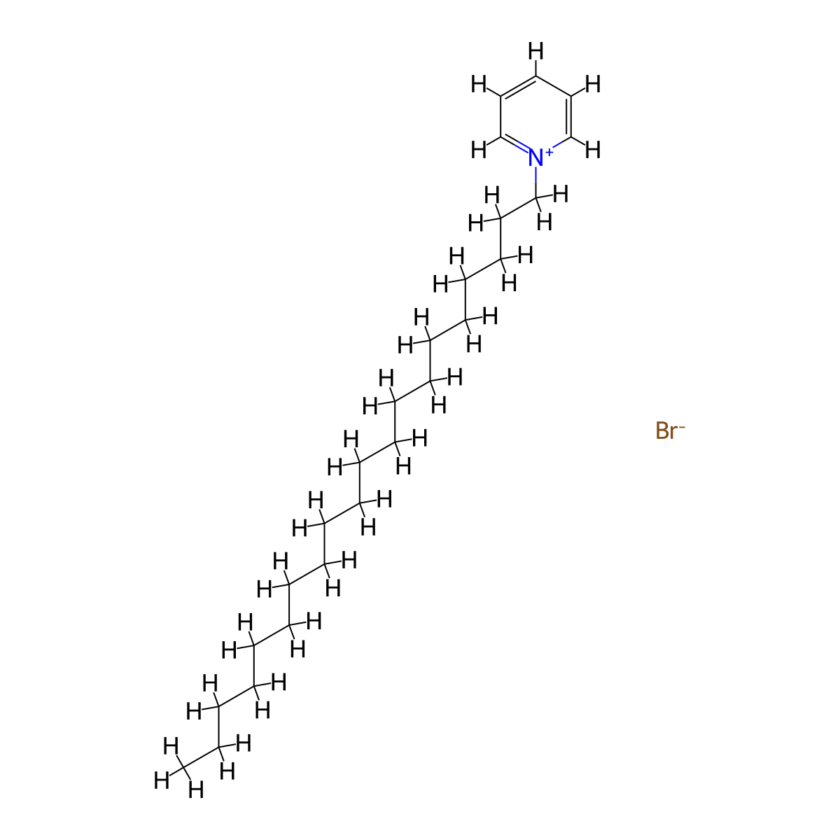 1-Icosylpyridinium bromide molecular structure, CAS 134782-13-1
